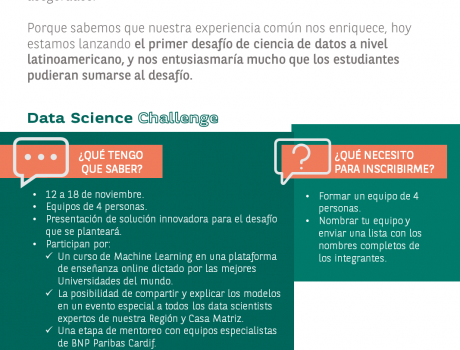 Póster Data Science Challenge – Cardif