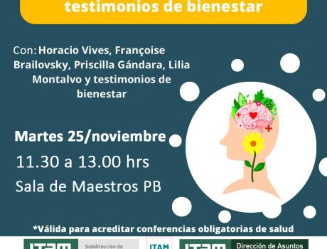 Conferencia de salud: "Herramientas de autocuidado y testimonios de bienestar"