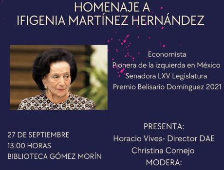 Una Vida de Legado: Homenaje a Ifigenia Martínez Hernández 