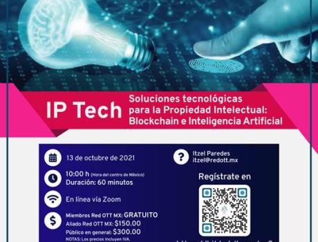 Póster IP Tech. Soluciones tecnológicas para la propiedad intelectual: blockchain e inteligencia artificial