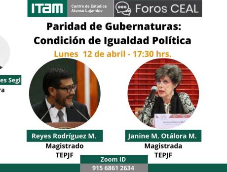 Póster Paridad de Gubernaturas: Condición de Igualdad Política