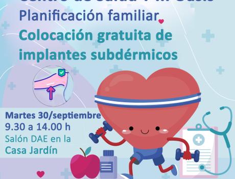 Centro de Salud T-III Oasis: colocación gratuita de implantes subdérmicos