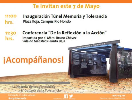 Inauguración de la exposición Túnel Memoria y Tolerancia
