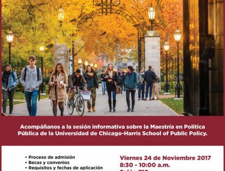 Sesión Informativa sobre la Maestría en Política Pública de Chicago-Harris School of Public Policy