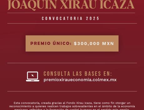IX Premio de Economía Joaquín Xirau Icaza