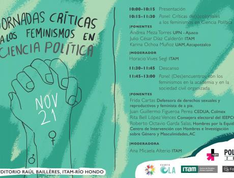 Jornadas críticas a los feminismos en Ciencia Política