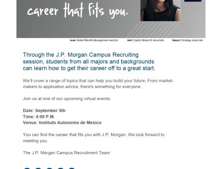 Poster: Reclutamiento JP Morgan