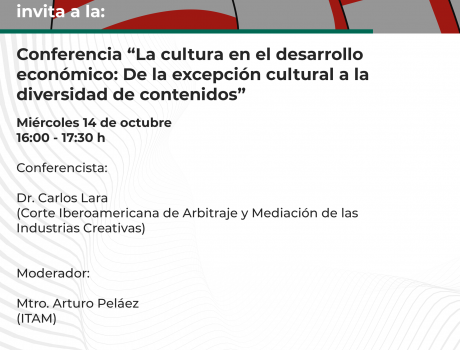 Póster La cultura en el desarrollo económico: De la excepción cultural a la diversidad de contenido