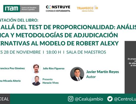 Presentación de libro: Más allá del test de proporcionalidad