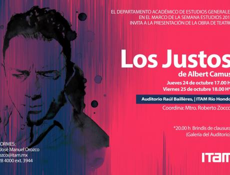 Póster de la obra: "Los justos"