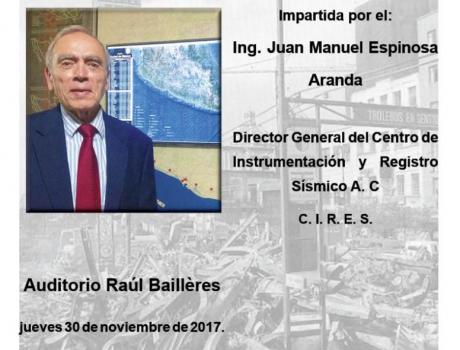 Conferencia "Los sismos de septiembre de 2017"