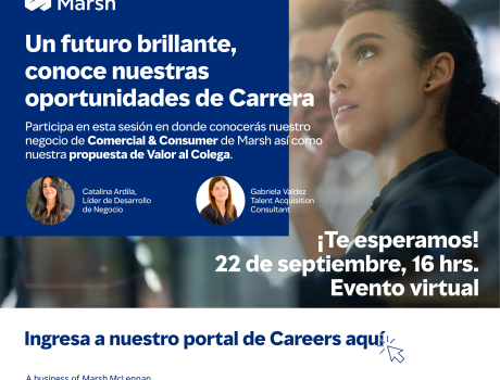 Career Services del ITAM invita a la sesión de reclutamiento remota de Marsh
