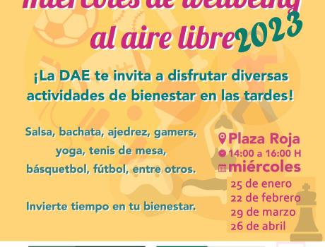 "Miércoles de wellbeing al aire libre" En Plaza Roja