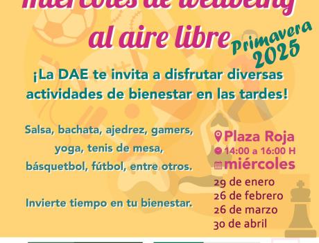 "Miércoles de wellbeing al aire libre" En Plaza Roja