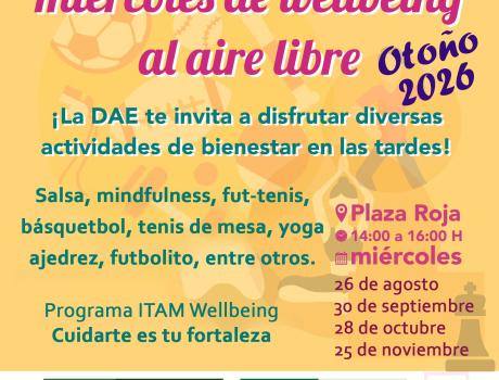 "Miércoles de wellbeing al aire libre" Otoño en Plaza Roja