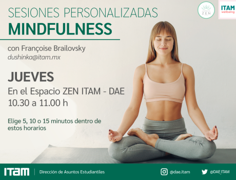 Sesiones personalizadas de Mindfulness - Jueves 10.30 h