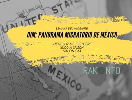 OIM: Panorama migratorio de México