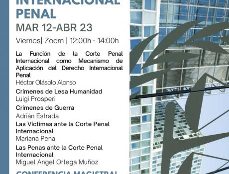 Póster Seminario sobre Derecho Internacional Penal