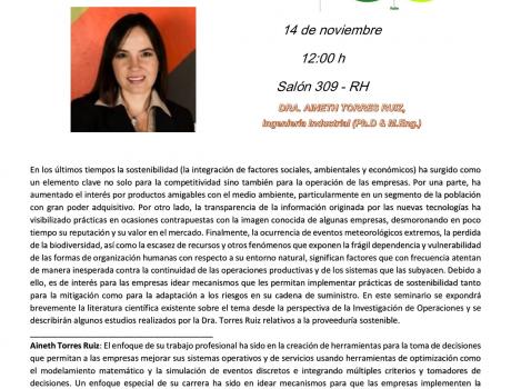 Seminario: cadenas de suministro sostenibles