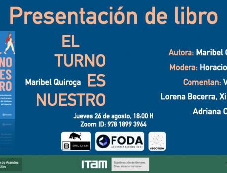 Presentación del libro "El turno es nuestro" de Maribel Quiroga