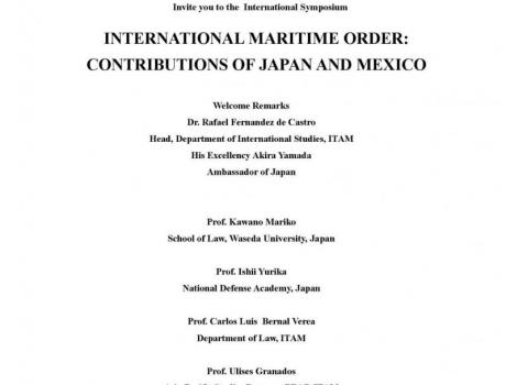 International Symposium. "International Maritime Order: Contributions of Japan and Mexico"