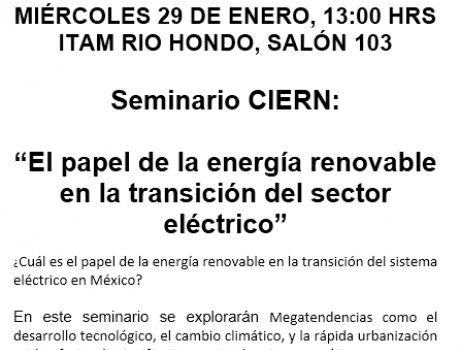 “El papel de la energía renovable en la transición del sector eléctrico”