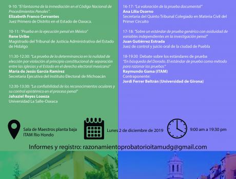 Encuentro ITAM - UdGirona de razonamiento probatorio