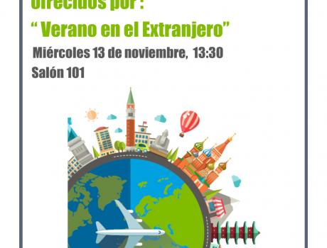 Sesión informativa sobre la oferta preliminar del programa Verano en el extranjero 2020