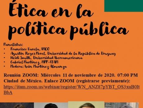 Póster Ética en la política pública