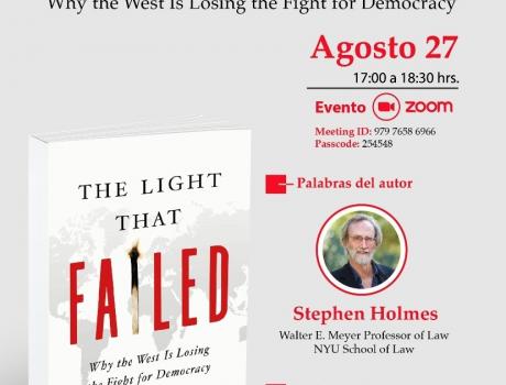 Póster Presentación del libro "The light that Failed"