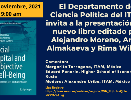 Presentación libro: Social Capital and Subjective Well-Being: Insights from Cross-Cultural Studies 