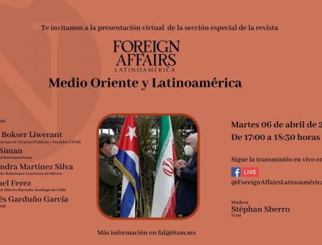 Póster Presentación virtual de la sección especial en la revista Foreign Affairs Latinoamérica