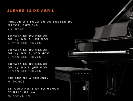 Poster: Recital de Piano