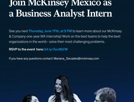 Join McKinsey Mexico as a Business Analyst Intern