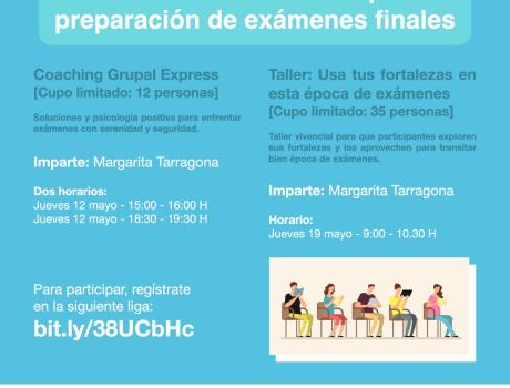 Póster Taller: Usa tus fortalezas en esta época de exámenes