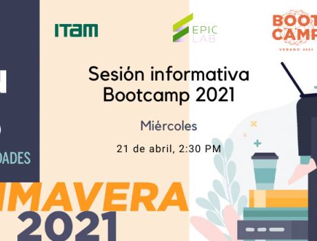 Póster Sesión informativa Bootcamp - Verano 2021