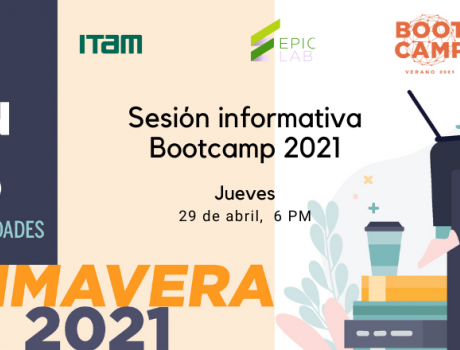 Póster Sesión informativa Bootcamp - Verano 2021