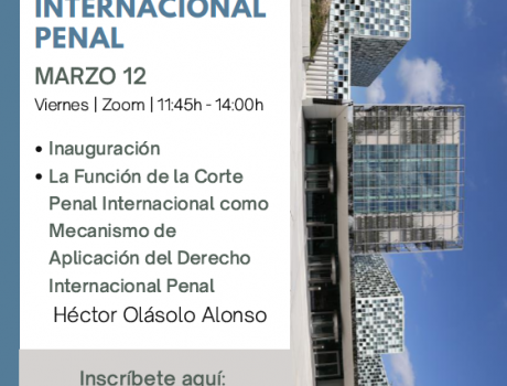 Póster Seminario sobre Derecho Internacional Penal