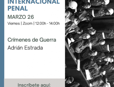 Póster Seminario sobre Derecho Internacional Penal