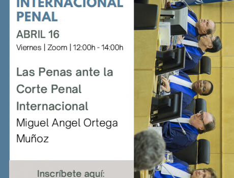 Póster Seminario sobre Derecho Internacional Penal