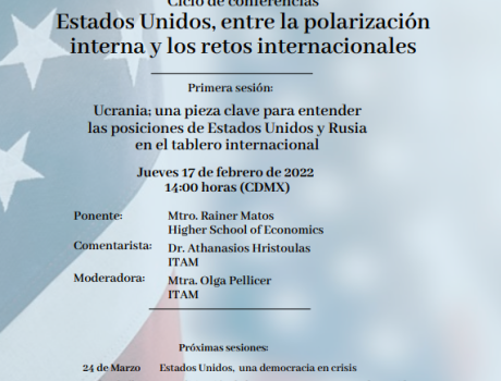 Ciclo de Conferencias: Estados Unidos entre la polarización interna y los retos internacionales 