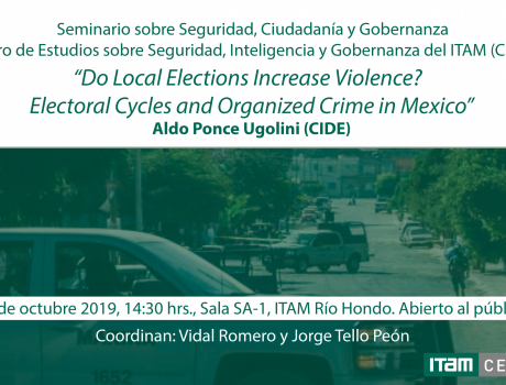 Seminario "Do Local Elections Increase Violence? Electoral Cycles and Organized Crime in Mexico"