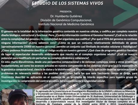 Bioinformática y genómica computacional: la intersección entre ciencia de datos, computación y el estudio de los sistemas vivos.