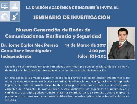 Seminario de Investigación de la División Académica de Ingeniería