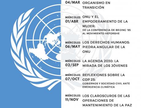 Póster del Seminario Permanente con motivo del 75 Aniversario de la Creación de la ONU. Sesión 1