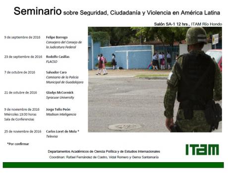 Seminario sobre Seguridad, Ciudadanía y Violencia en América Latina: “Retos del Consejo de la Judicatura Federal a 20 años de su nacimiento”