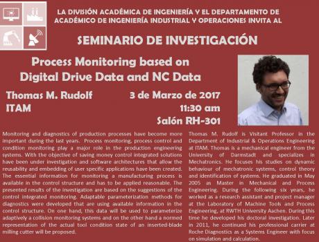 Conferencia "Process monitoring based on digital drive data and NC data"