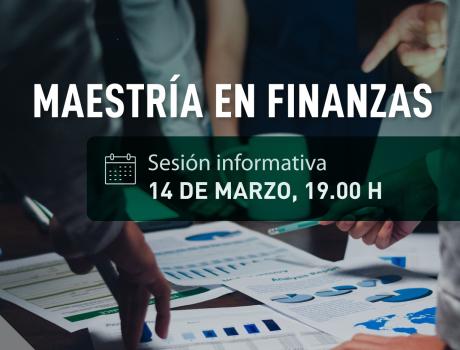 Póster Sesión informativa Maestría en Finanzas