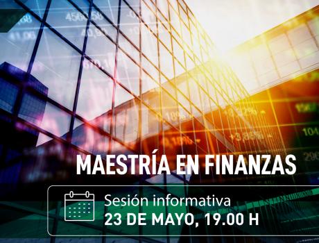 Póster Maestría en Finanzas: Sesión informativa híbrida