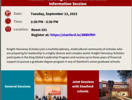 Sesión Informativa Knight-Hennessy/Stanford University